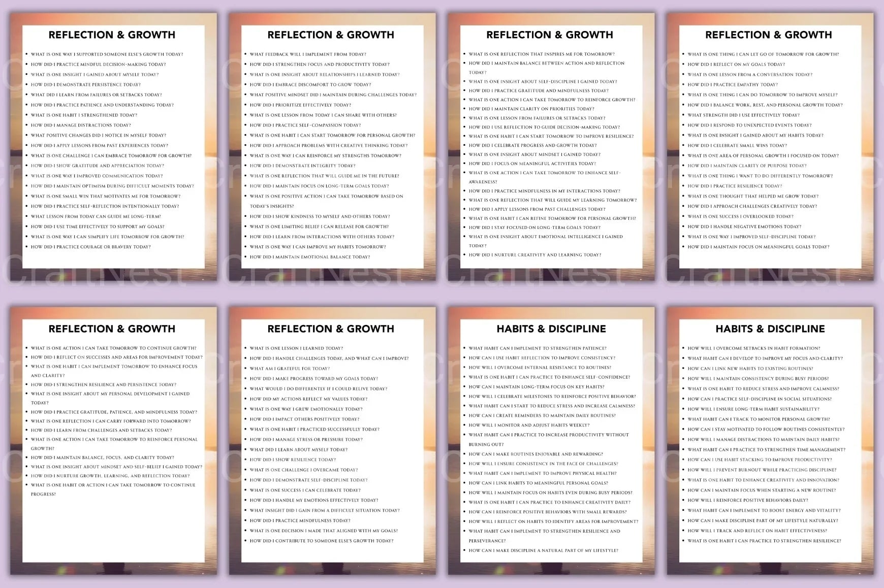 Success Mindset Prompt Book for Personal Growth - CraftNest - Digital Crafting and Art