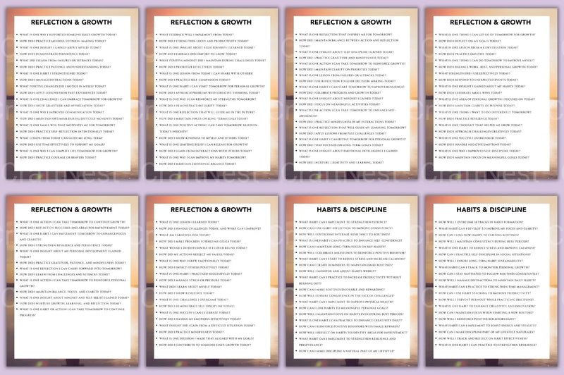 Success Mindset Prompt Book for Personal Growth - CraftNest - Digital Crafting and Art