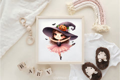 Halloween Ballet Witch Clipart Bundle - CraftNest - Digital Crafting and Art