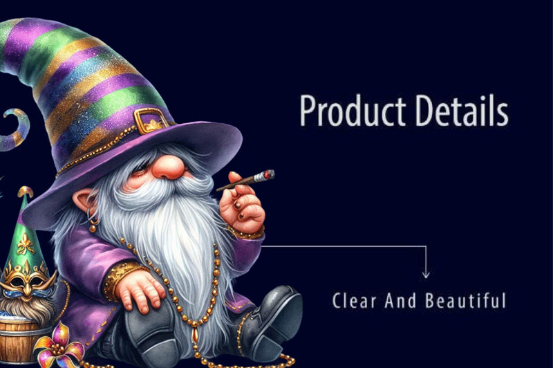 Mardi Gras Gnomes Clipart Bundle - CraftNest - Digital Crafting and Art