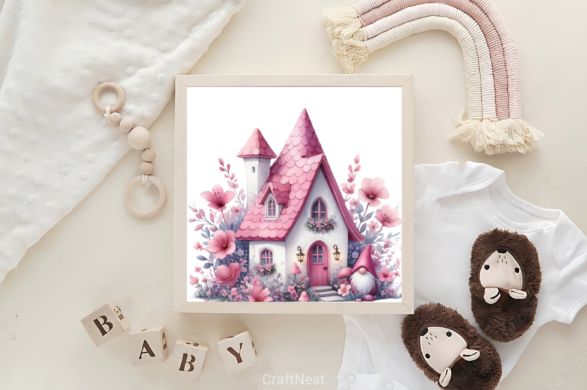 Gnome House Clipart Bundle - CraftNest - Digital Crafting and Art