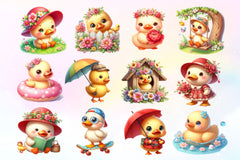 Cute Duck Clipart Bundle - CraftNest - Digital Crafting and Art