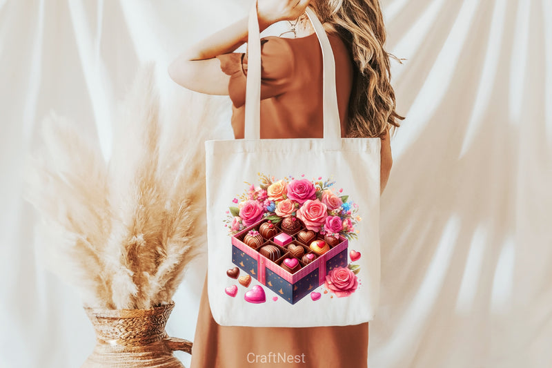 Valentine Chocolates Clipart Bundle - CraftNest - Digital Crafting and Art