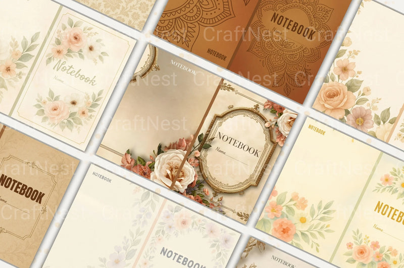 Stylish Notebook Cover Design - CraftNest - Digital Crafting and Art