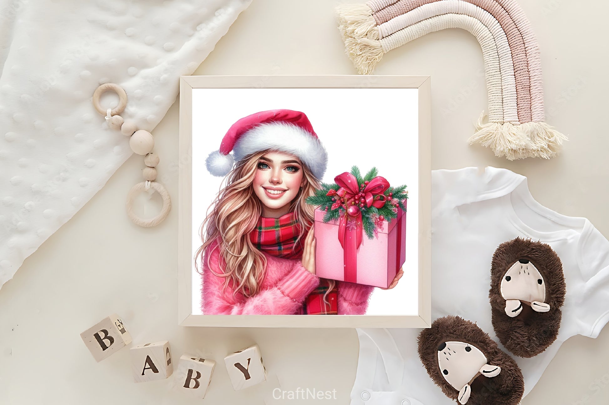 Winter Christmas Girl Clipart Bundle - CraftNest - Digital Crafting and Art