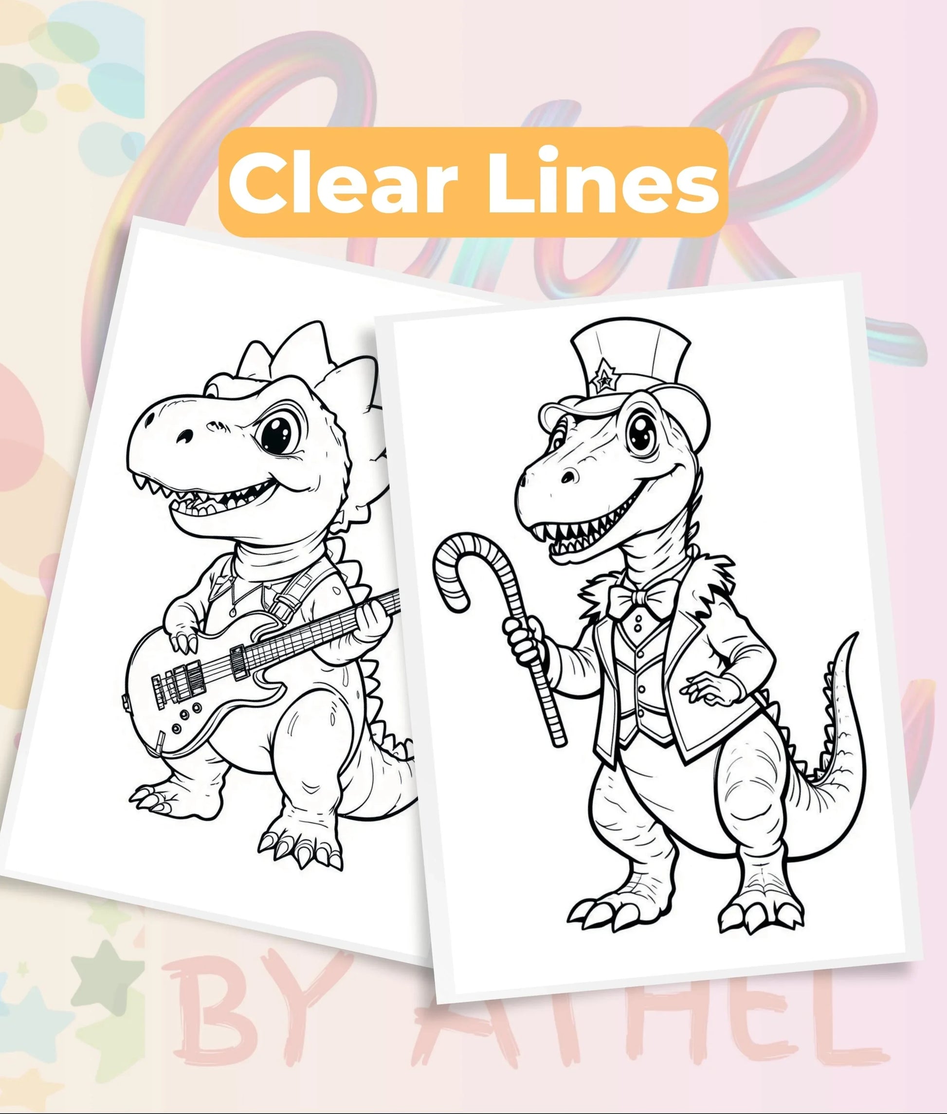 Dinosaur Coloring Books Bundle - CraftNest - Digital Crafting and Art