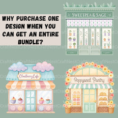 Village Shops Whimsical Clipart Bundle - CraftNest - Digital Crafting and Art