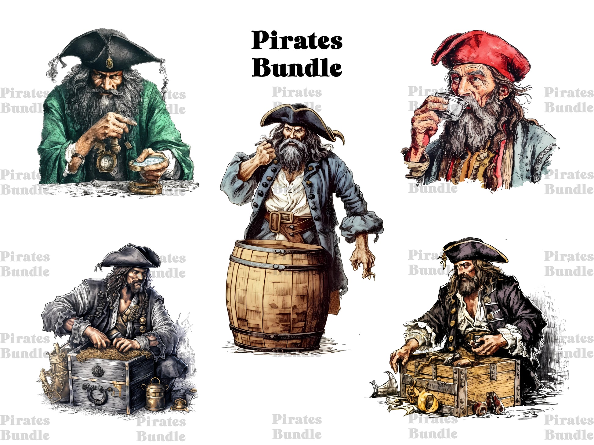 Pirates Clipart - CraftNest