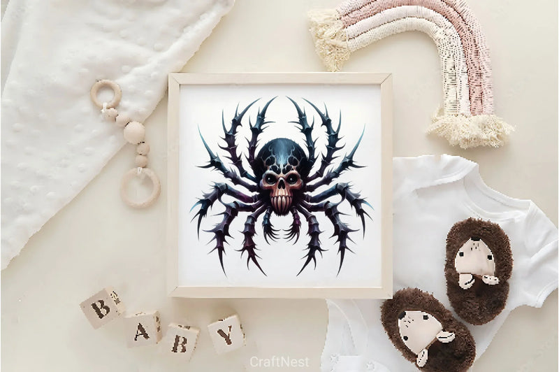 Halloween Spider Clipart Bundle 3 - CraftNest - Digital Crafting and Art