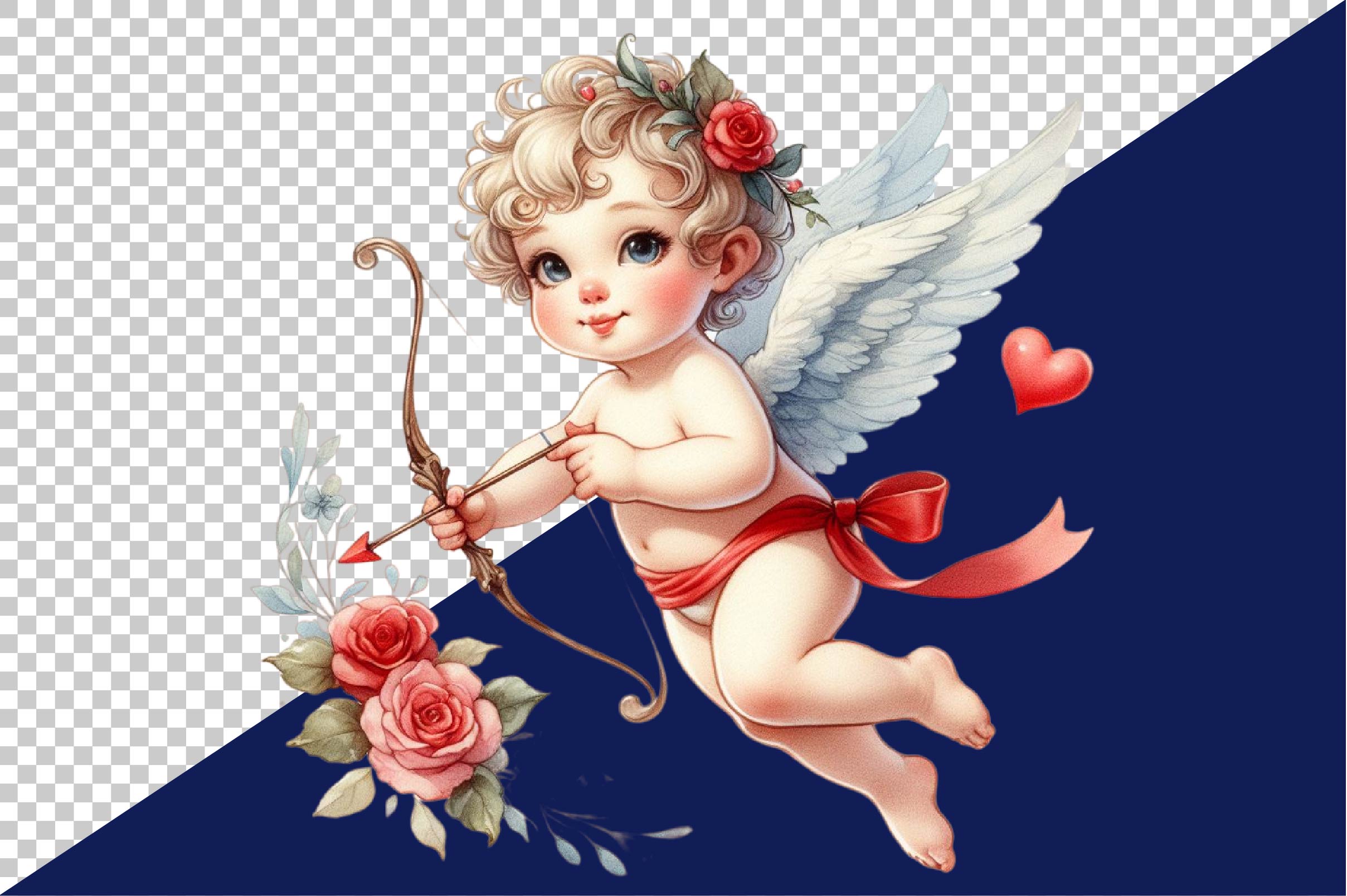 Cute Baby Angel Clipart Bundle 1 - CraftNest - Digital Crafting and Art