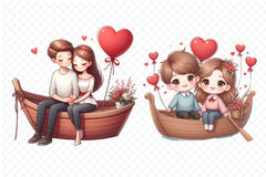 Valentines Day Couple Clipart Bundle - CraftNest - Digital Crafting and Art