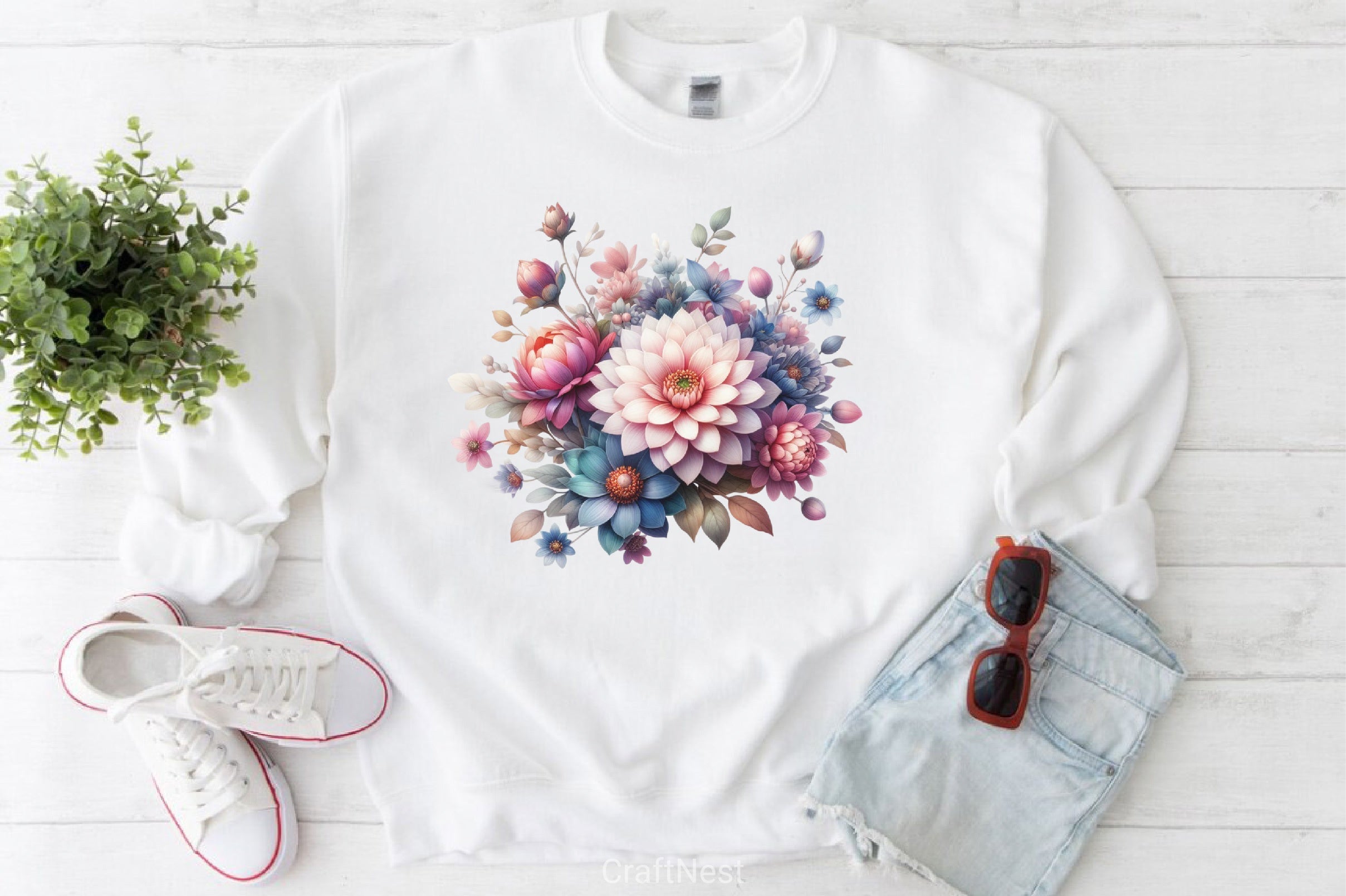 Floral Clipart Bundle - CraftNest - Digital Crafting and Art