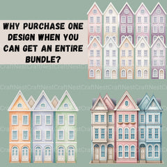 Row House Borders Clipart Bundle - CraftNest - Digital Crafting and Art