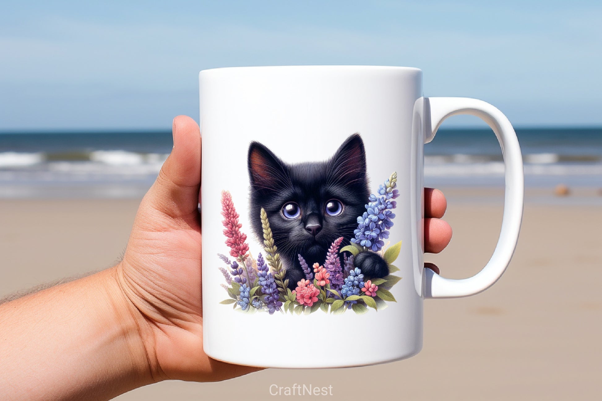 Peeking Black Cat Clipart Bundle - CraftNest - Digital Crafting and Art