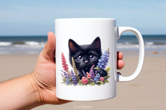 Peeking Black Cat Clipart Bundle - CraftNest - Digital Crafting and Art