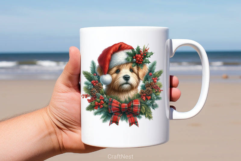 Vintage Christmas Dog Clipart Bundle - CraftNest - Digital Crafting and Art