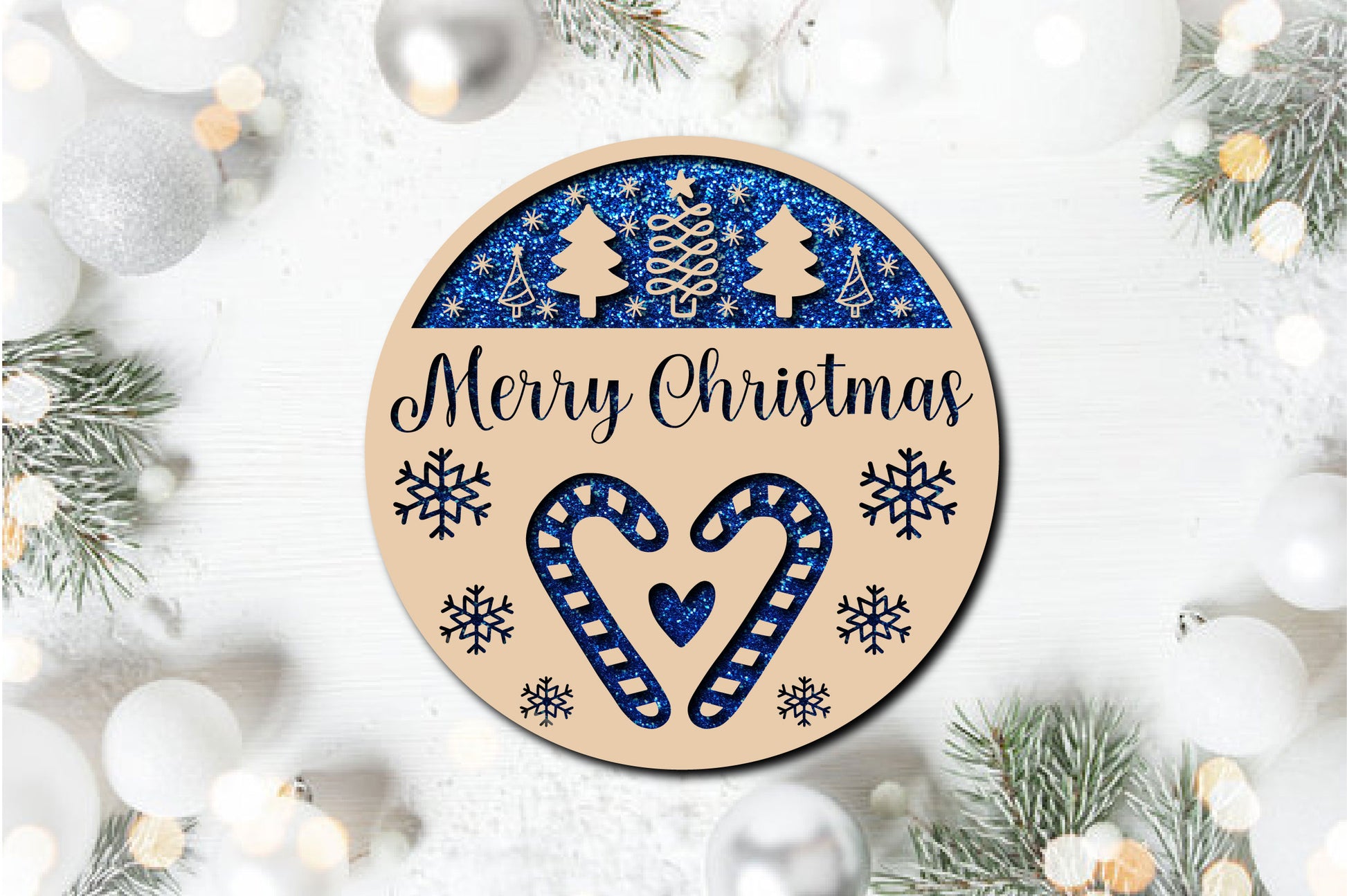 Christmas Cardinal Bird Sign Laser Cut Bundle - CraftNest - Digital Crafting and Art