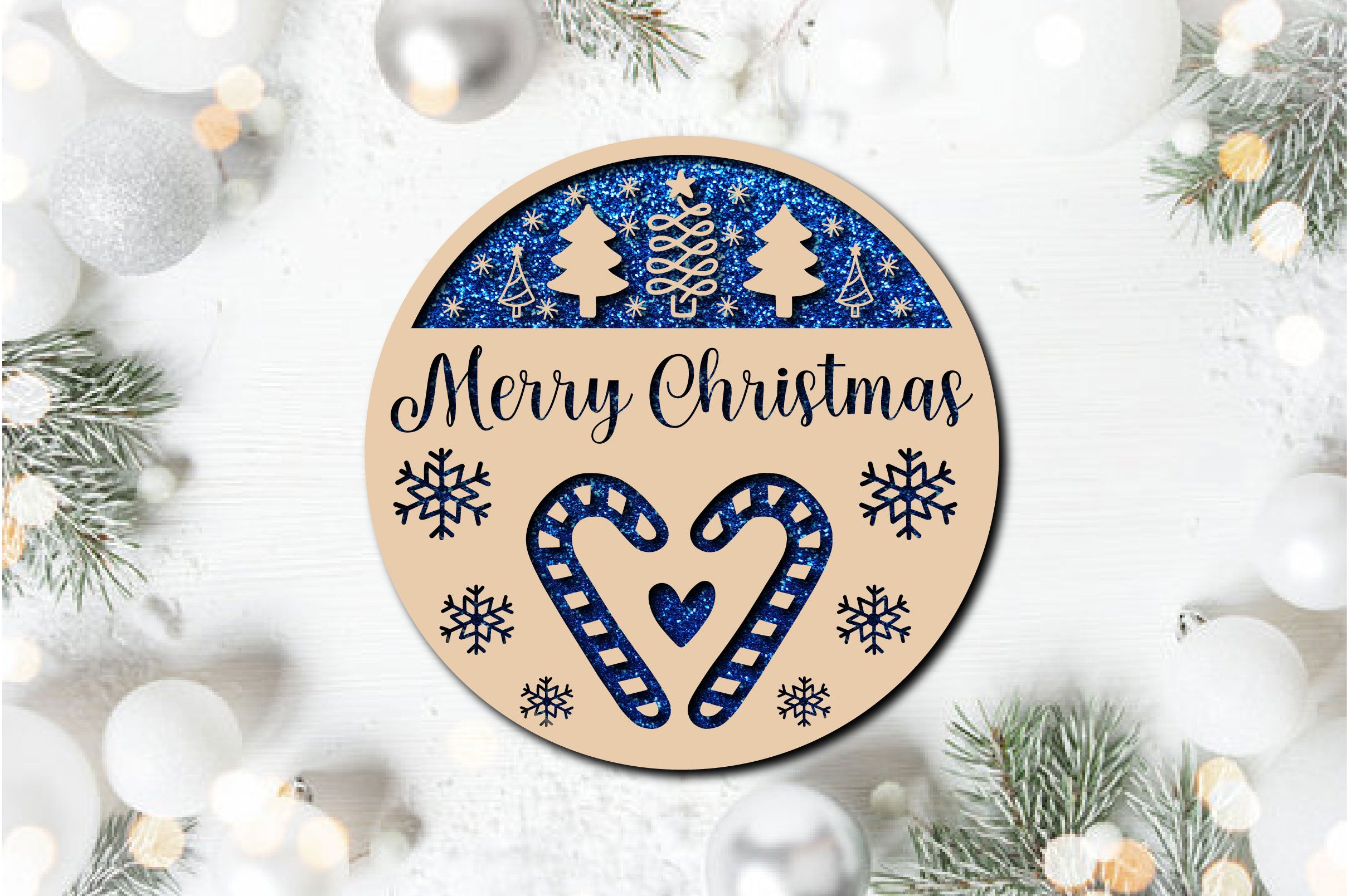 Christmas Cardinal Bird Sign Laser Cut Bundle - CraftNest - Digital Crafting and Art