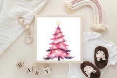 Pink Christmas Tree Clipart Bundle - CraftNest - Digital Crafting and Art