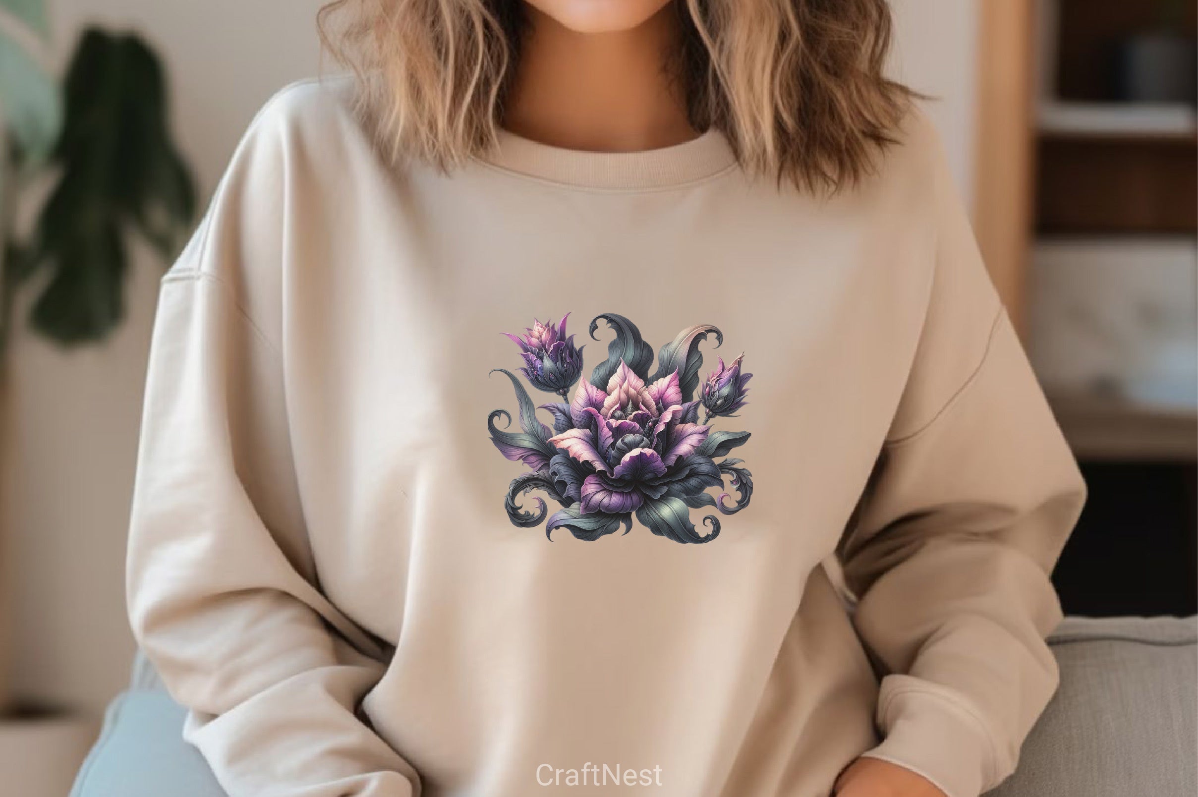 Gothic Flowers Clipart Bundle - CraftNest - Digital Crafting and Art