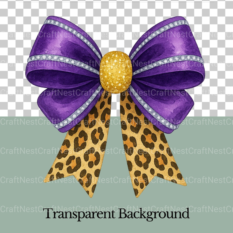 Coquette Cheetah Bows Clipart Bundle - CraftNest - Digital Crafting and Art