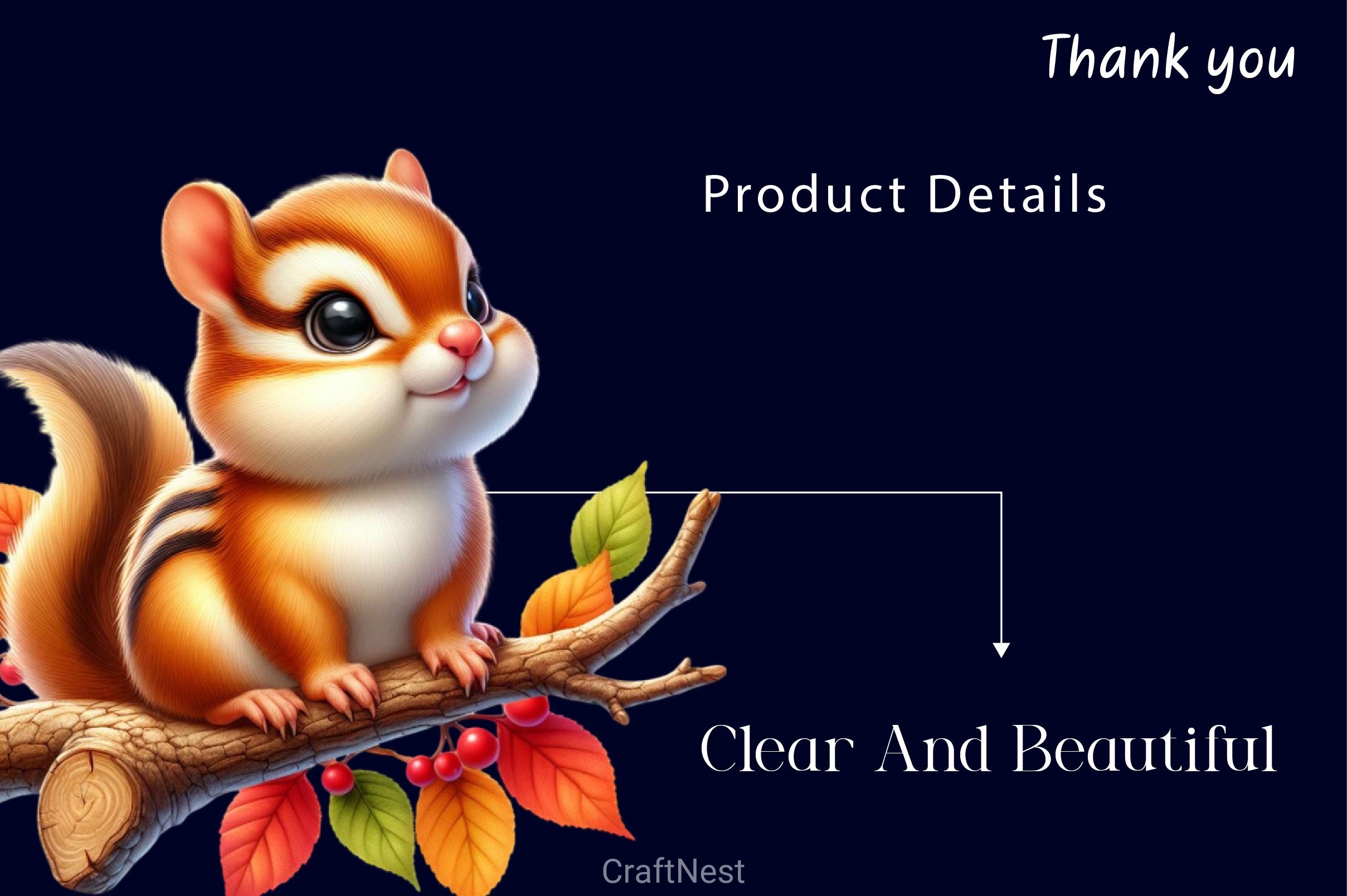 Cute Autumn Chipmunk Clipart Bundle - CraftNest - Digital Crafting and Art