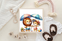 Cute Animals Summer Clipart Bundle - CraftNest - Digital Crafting and Art