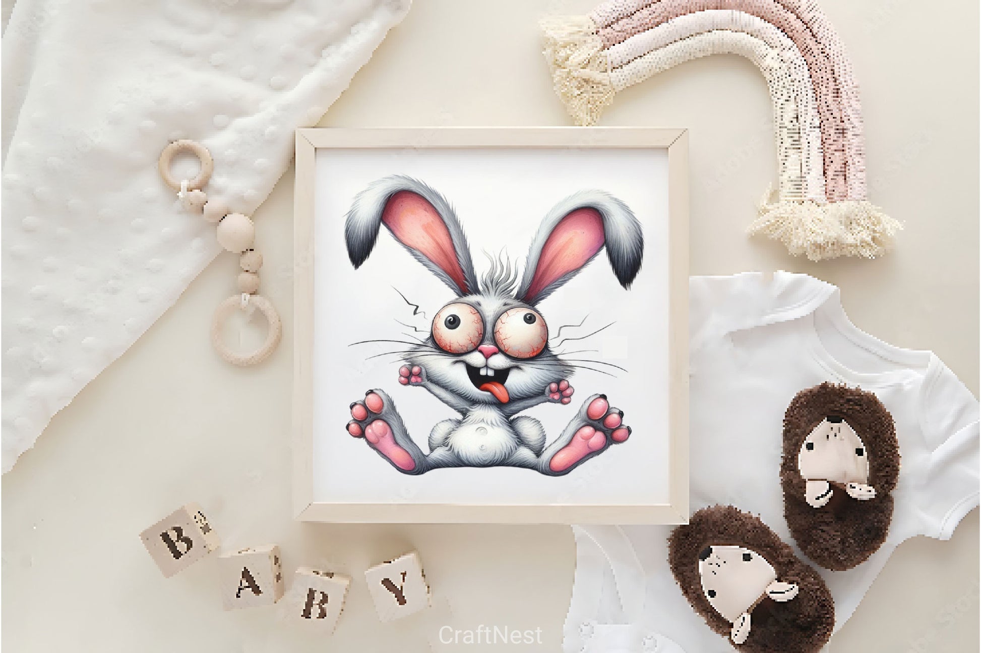 Cute Bunny Bunny Rabbit Clipart Bundle - CraftNest - Digital Crafting and Art