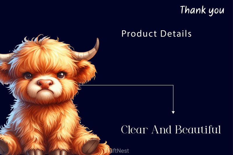 Funny Grumpy Highland Cow Clipart Bundle - CraftNest - Digital Crafting and Art