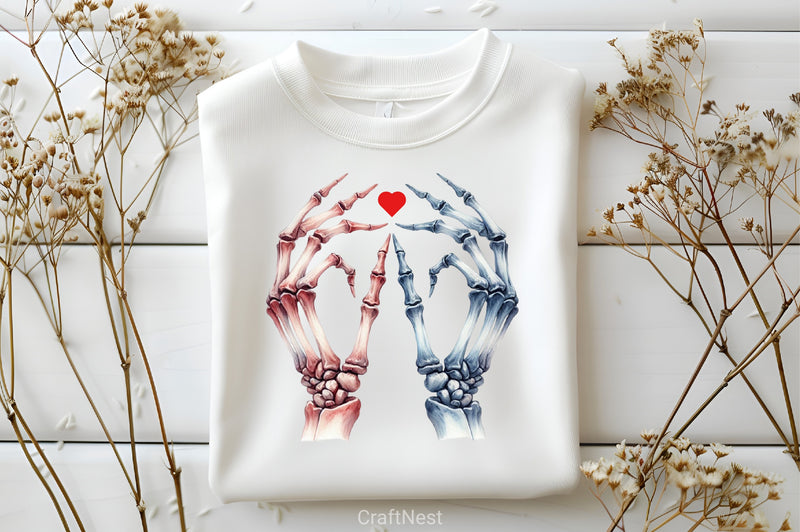 Valentine's Day Skeleton Clipart Bundle - CraftNest - Digital Crafting and Art