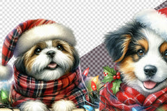 Christmas Dogs Clipart Bundle - CraftNest - Digital Crafting and Art