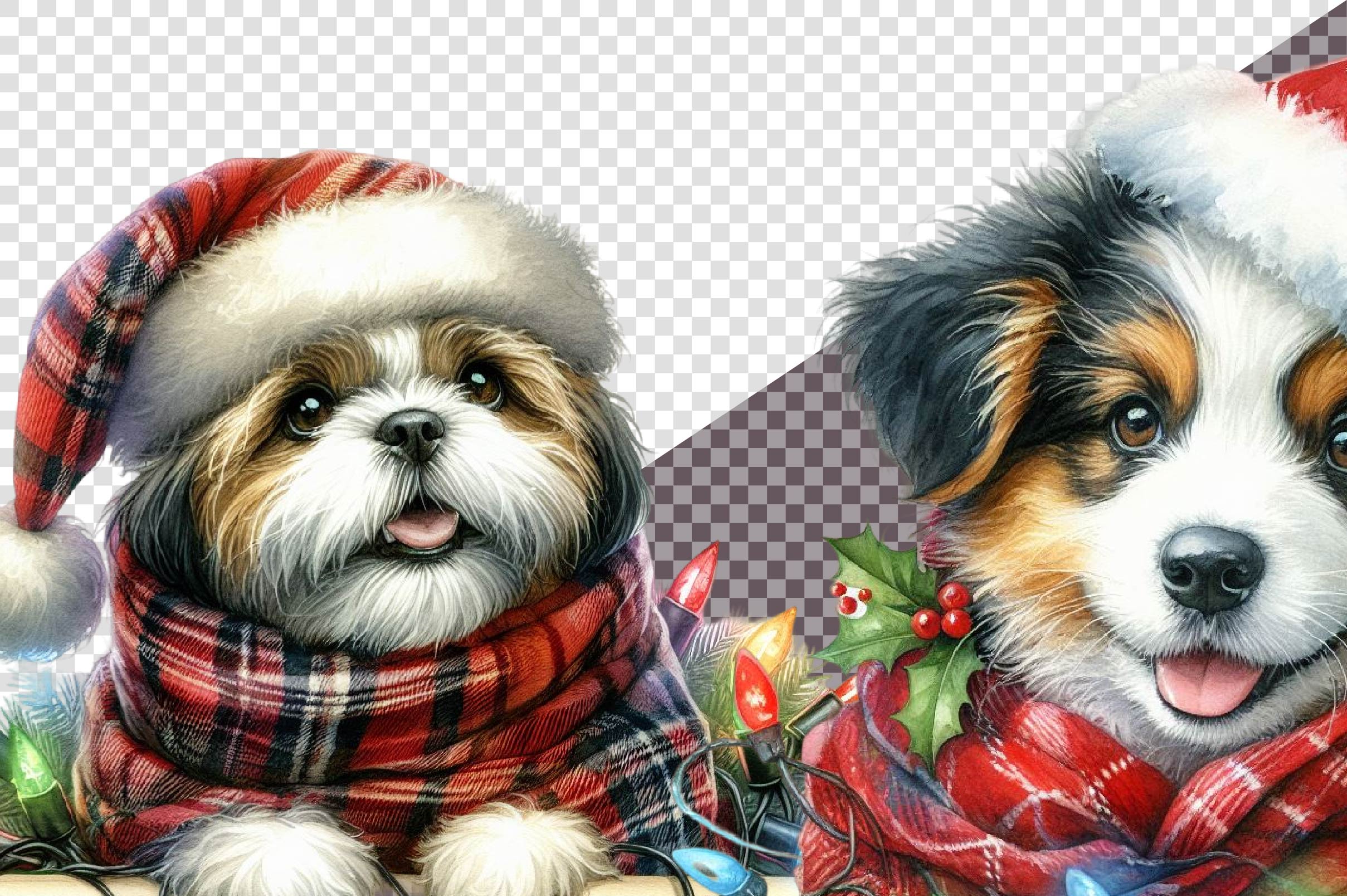 Christmas Dogs Clipart Bundle - CraftNest - Digital Crafting and Art