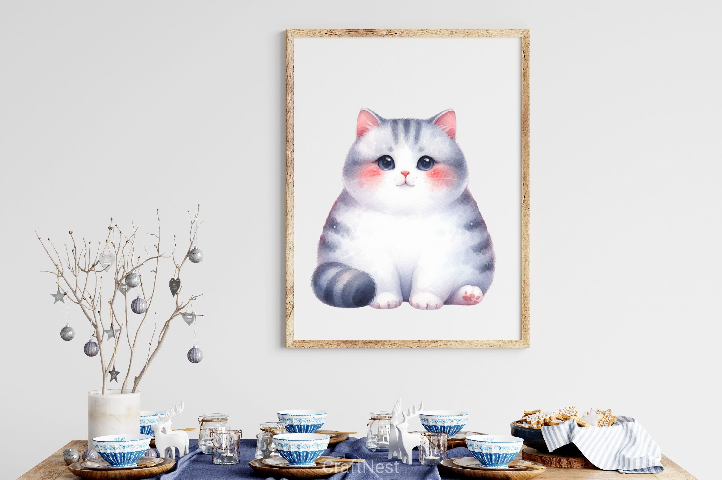 Valentine's Fat Cat Clipart Bundle - CraftNest - Digital Crafting and Art