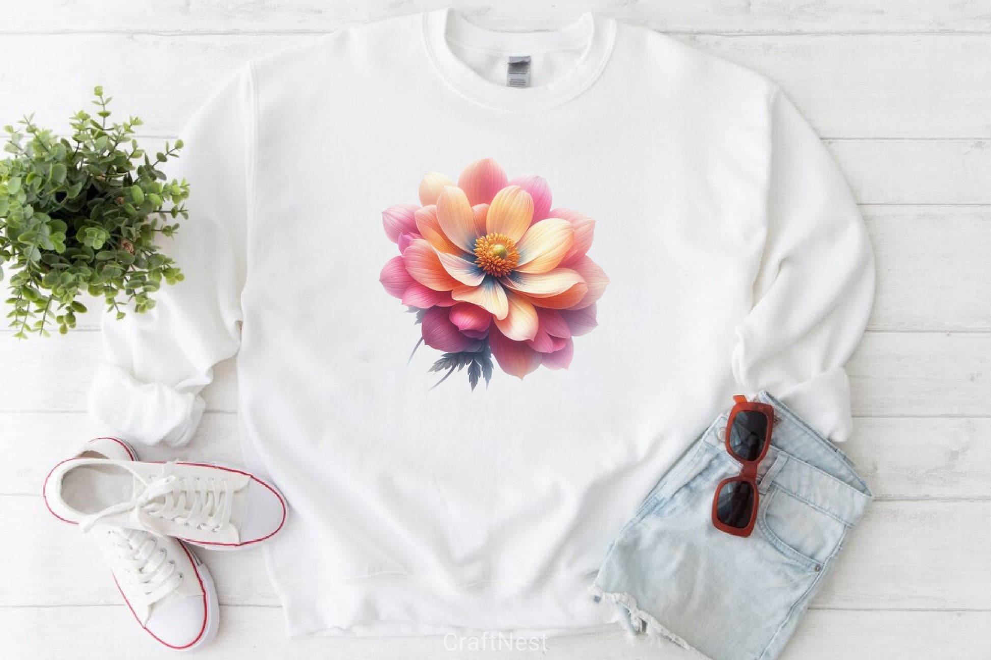 Vintage Flower Clipart Bundle - CraftNest - Digital Crafting and Art