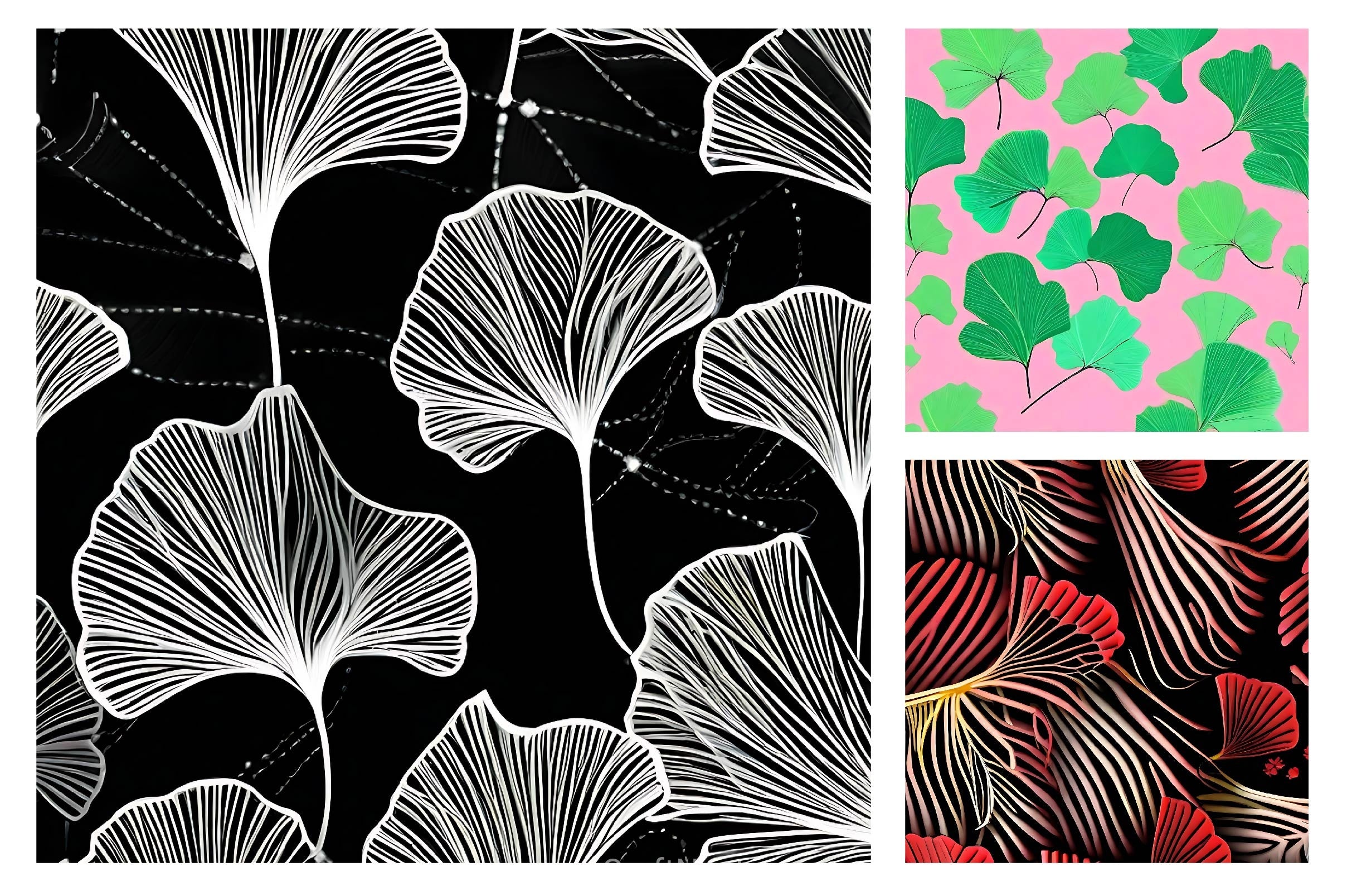 Ginkgo Digital Paper - CraftNest - Digital Crafting and Art