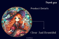 Stained Glass Witch Clipart Bundle - CraftNest - Digital Crafting and Art