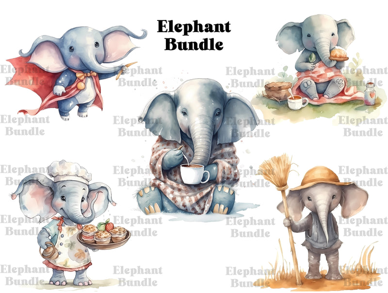 Elephant Clipart - CraftNest