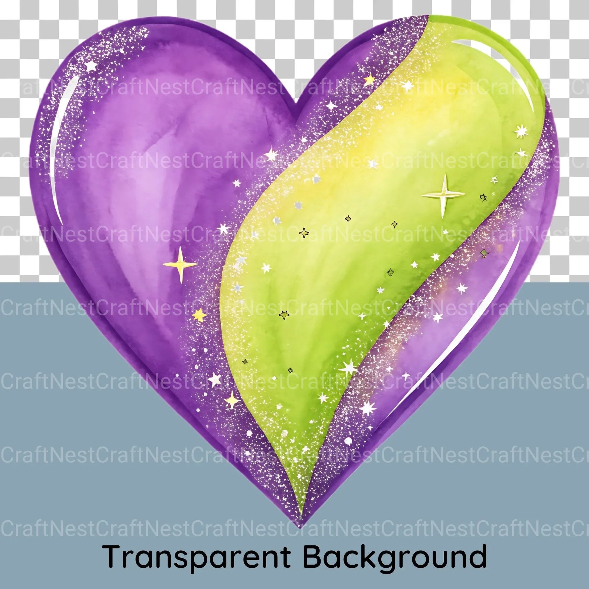 Glitter Hearts Clipart Bundle - CraftNest - Digital Crafting and Art