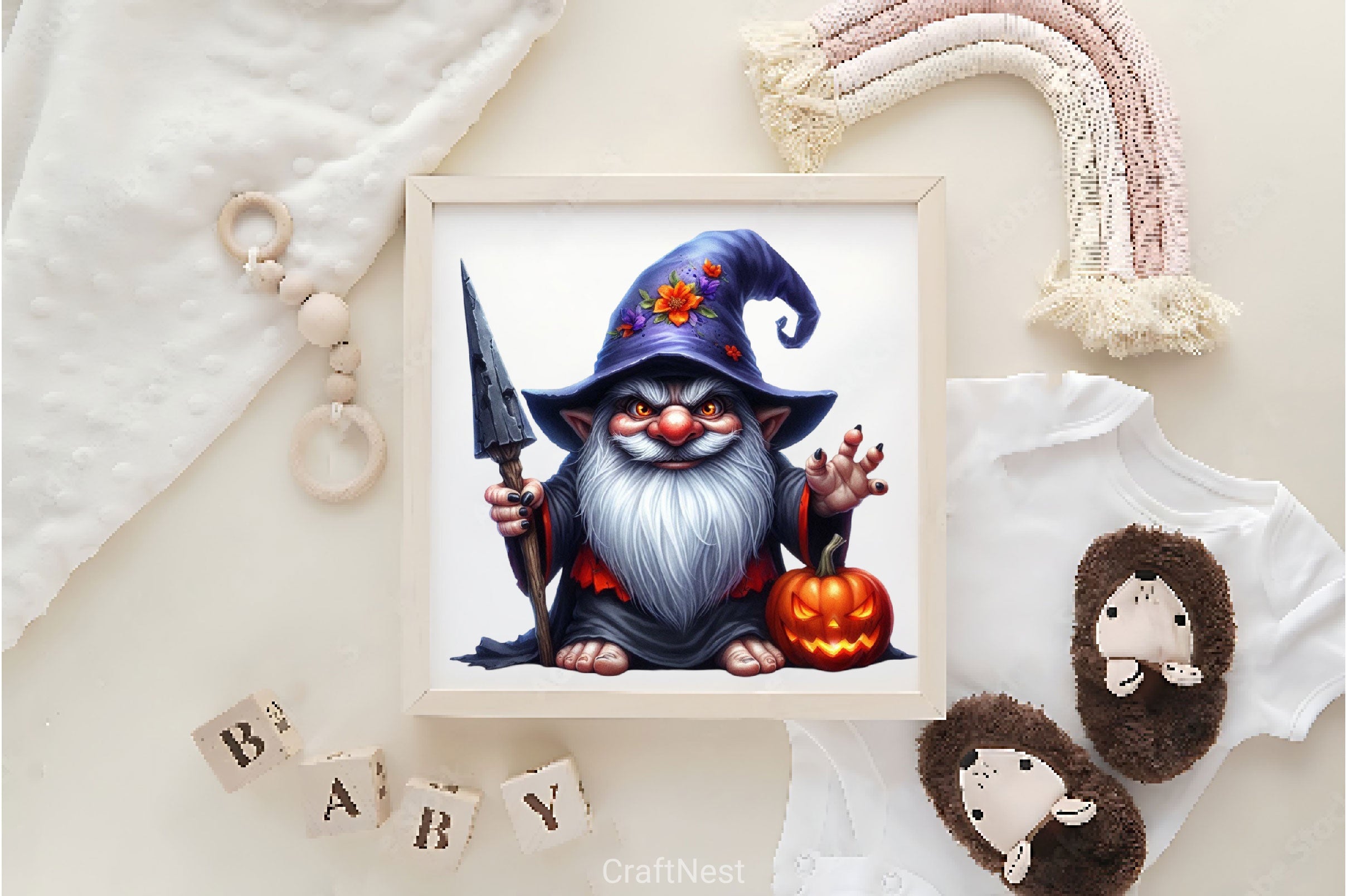Halloween Scary Gnome Clipart Bundle 2 - CraftNest - Digital Crafting and Art