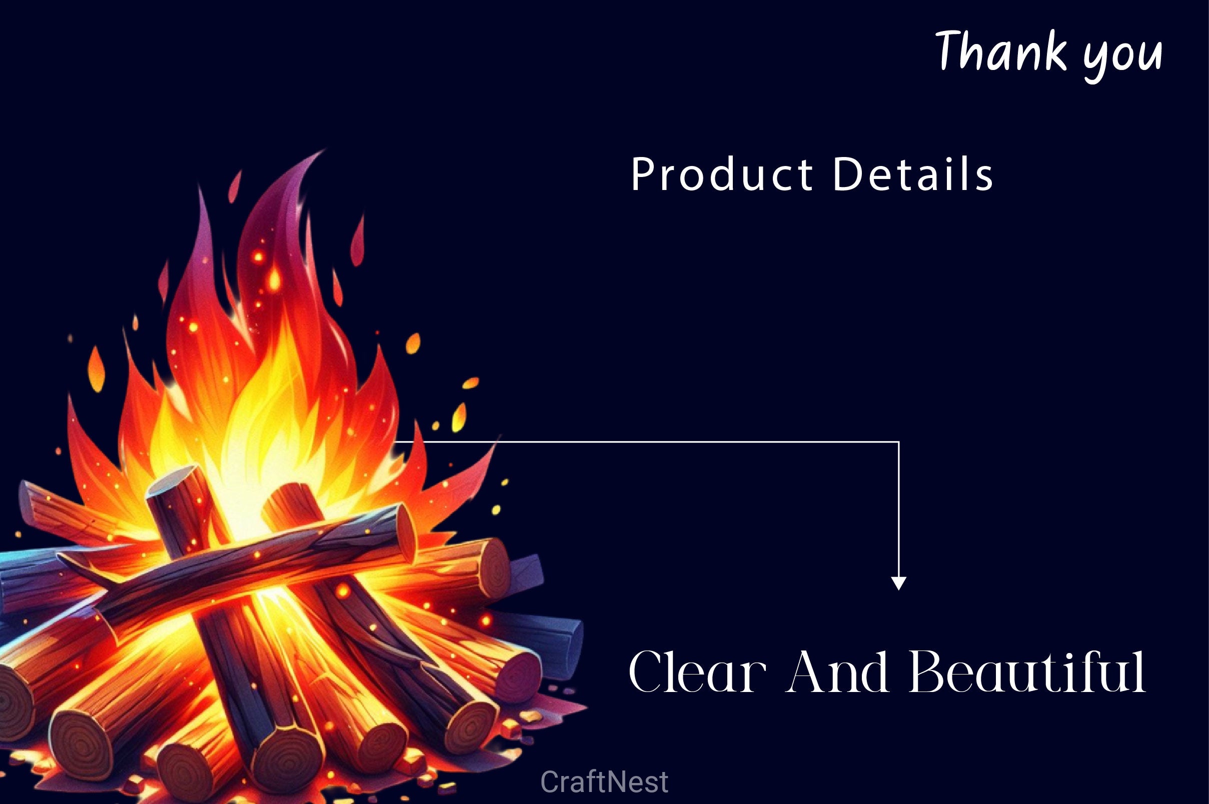 Wooden Bonfire Clipart Bundle 2 - CraftNest - Digital Crafting and Art