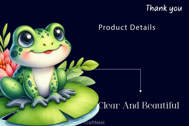 Happy Frog Clipart Bundle 2 - CraftNest - Digital Crafting and Art