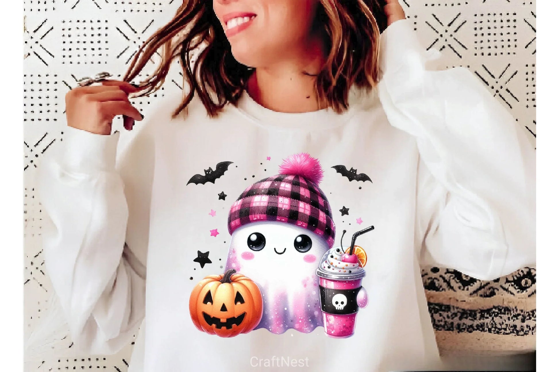 Cute Ghost Cute Halloween Clipart Bundle 8 - CraftNest - Digital Crafting and Art