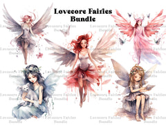 Lovecore Fairies Clipart - CraftNest