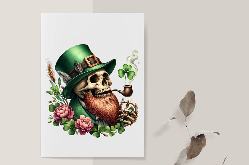 St Patricks Day Skull Clipart Bundle - CraftNest - Digital Crafting and Art
