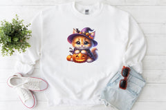 Cute Halloween Cat Clipart Bundle - CraftNest - Digital Crafting and Art