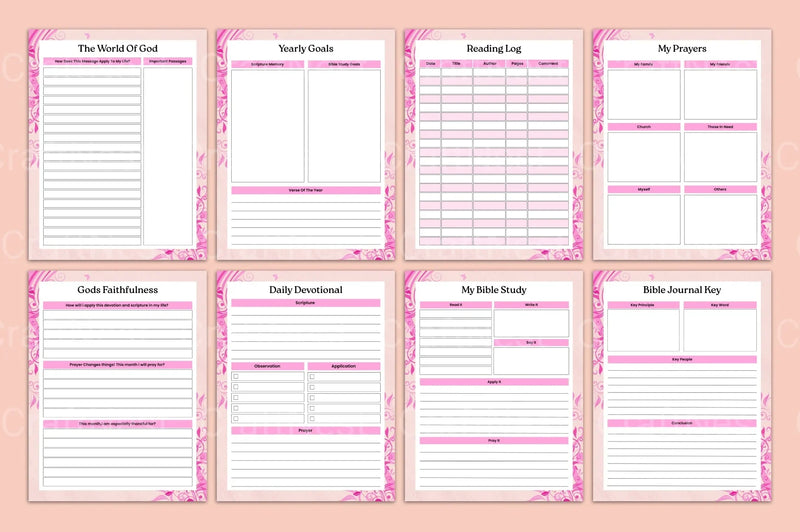 Bible Prayer Guide - CraftNest - Digital Crafting and Art