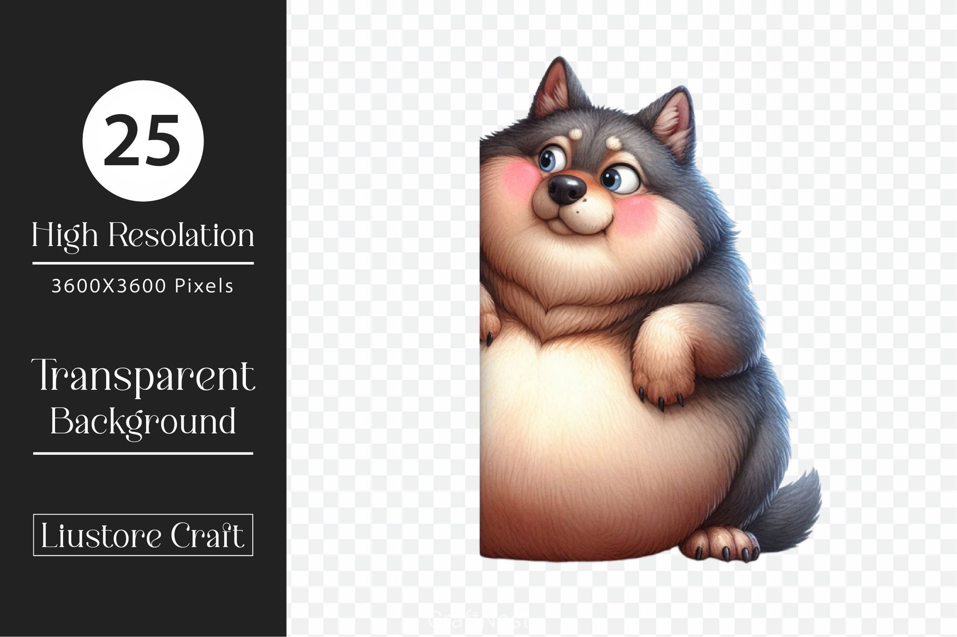 Chubby Animals Peeking Clipart Bundle - CraftNest - Digital Crafting and Art