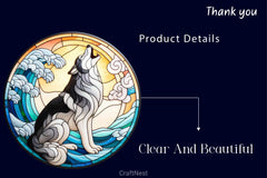 Stained Glass Howling Wolf Clipart Bundle - CraftNest - Digital Crafting and Art