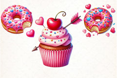 Sweet Valentine's Cakes Clipart Bundle - CraftNest - Digital Crafting and Art