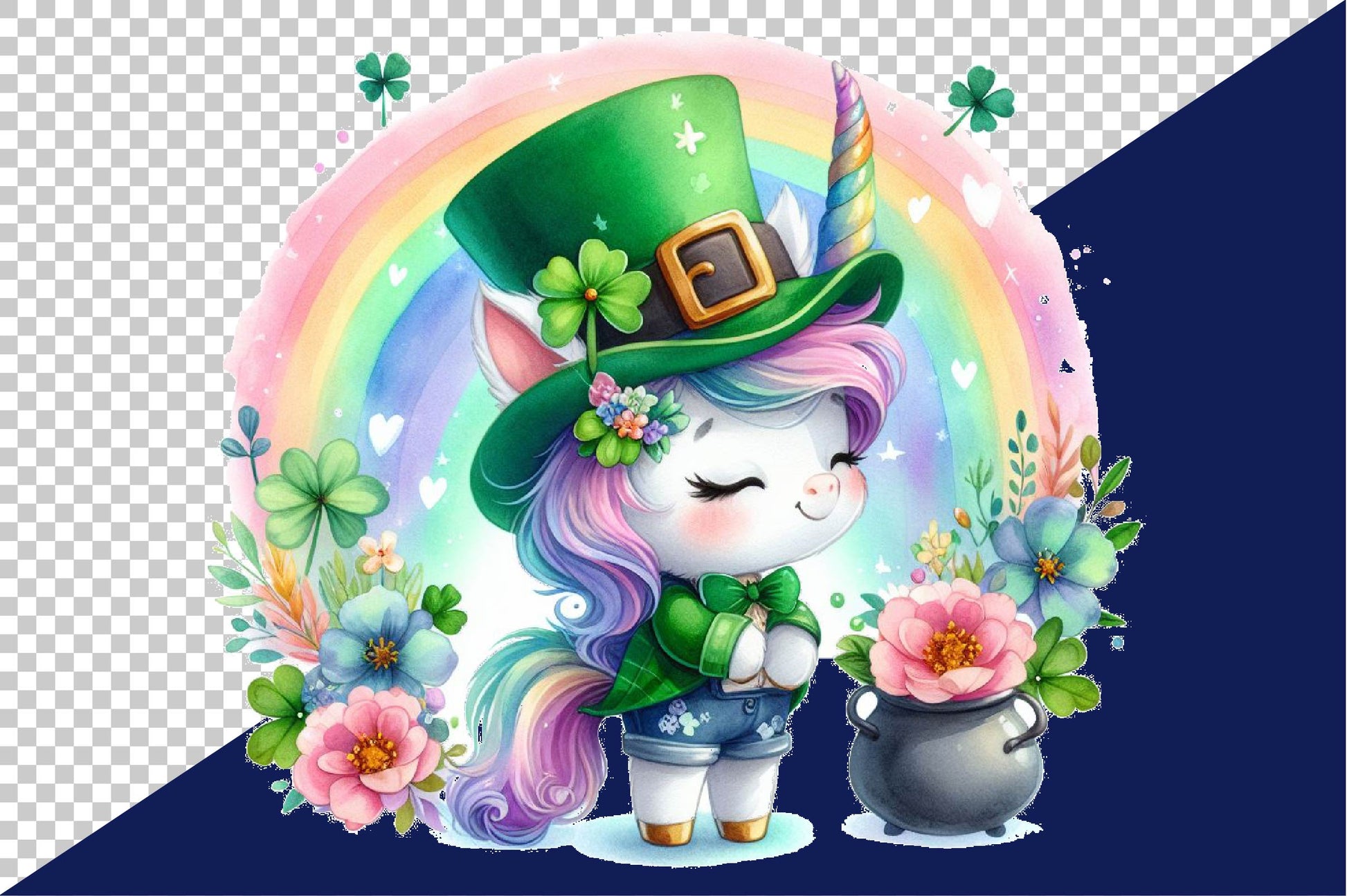 St Patricks Unicorn Clipart Bundle - CraftNest - Digital Crafting and Art